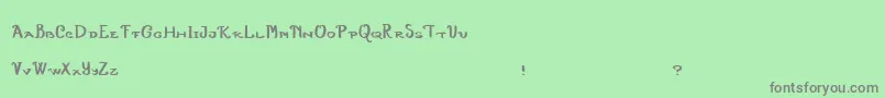 PaperAirplanes Font – Gray Fonts on Green Background