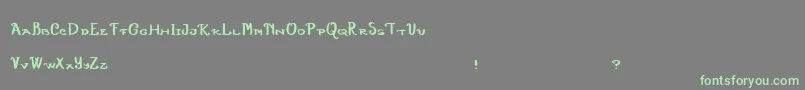 PaperAirplanes Font – Green Fonts on Gray Background