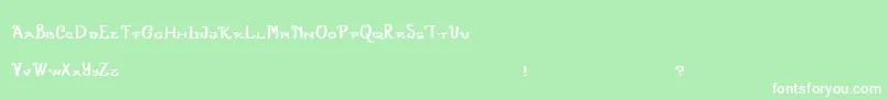 PaperAirplanes Font – White Fonts on Green Background