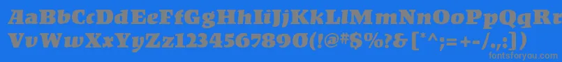 Saiba mais sobre a fonte KompaktMf Fonte KompaktMf – fontes cinzas em um fundo azul