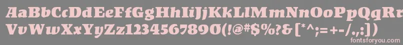 KompaktMf Font – Pink Fonts on Gray Background