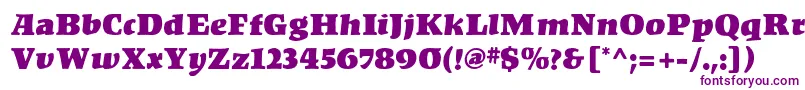 KompaktMf Font – Purple Fonts on White Background