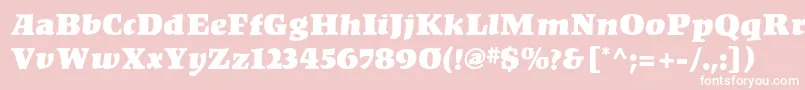 KompaktMf Font – White Fonts on Pink Background