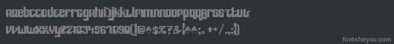 Шрифт Speef – серые шрифты на чёрном фоне