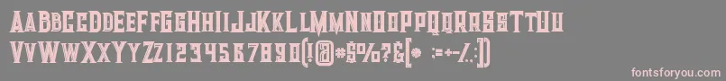 Giantboldinline Font – Pink Fonts on Gray Background