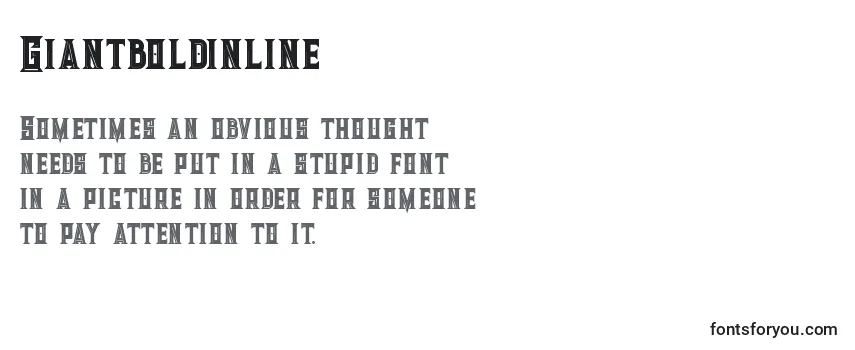 Review of the Giantboldinline (83615) Font