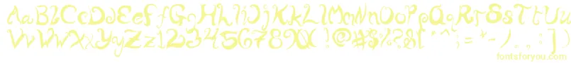 WurlyFool Font – Yellow Fonts