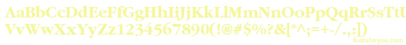 ClassicRussianBold-fontti – keltaiset fontit