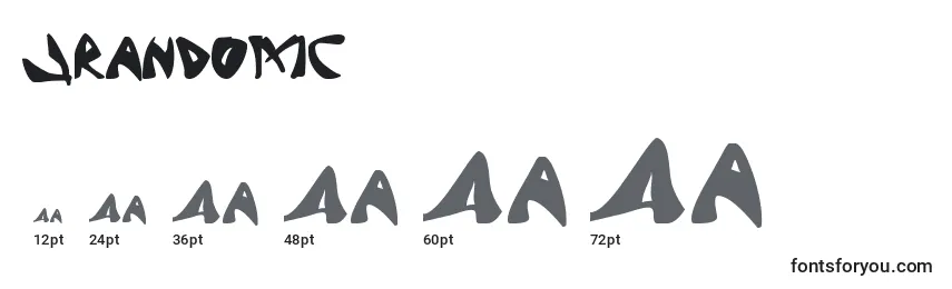 Jrandomc Font Sizes