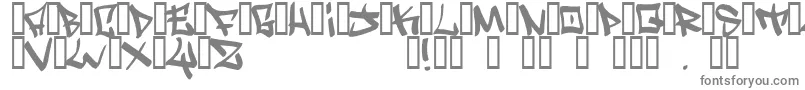 フォントWriters – 白い背景に灰色の文字