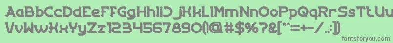 EntranceBold Font – Gray Fonts on Green Background