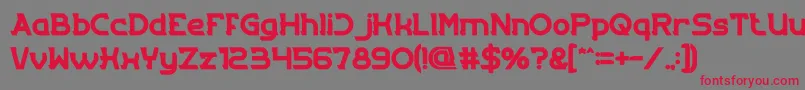 EntranceBold Font – Red Fonts on Gray Background
