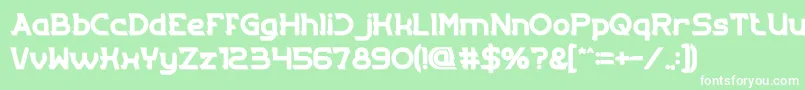 EntranceBold Font – White Fonts on Green Background