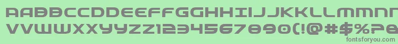 Fedserviceexpbold Font – Gray Fonts on Green Background