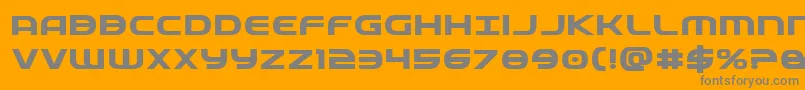 Fedserviceexpbold Font – Gray Fonts on Orange Background