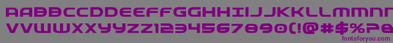 Fedserviceexpbold Font – Purple Fonts on Gray Background
