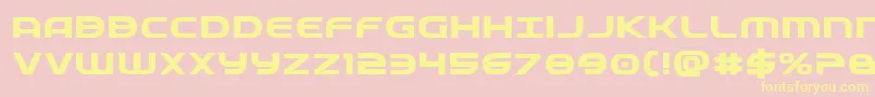 Fedserviceexpbold Font – Yellow Fonts on Pink Background