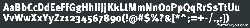 MetaproBlack Font – White Fonts on Black Background