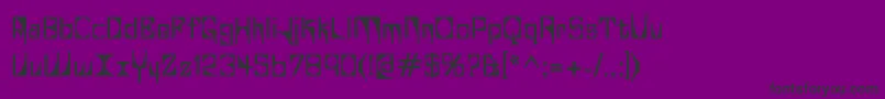 GlaukousViscous Font – Black Fonts on Purple Background