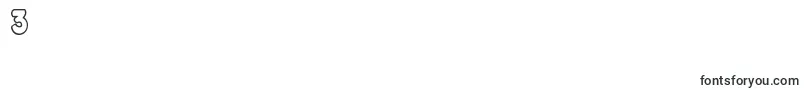 Jandamanateebubble-Schriftart – Schriften für die Ziffer 3