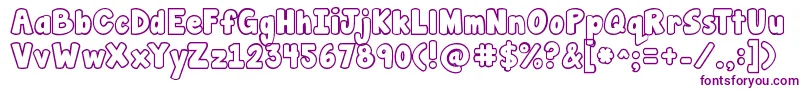 Jandamanateebubble Font – Purple Fonts