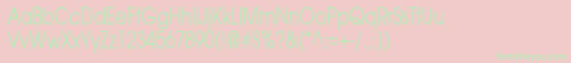 Agavalanche75Normal Font – Green Fonts on Pink Background