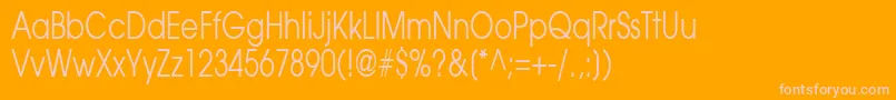 Agavalanche75Normal Font – Pink Fonts on Orange Background