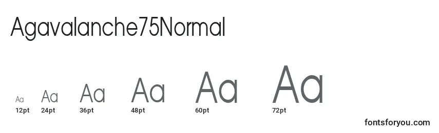 Agavalanche75Normal Font Sizes