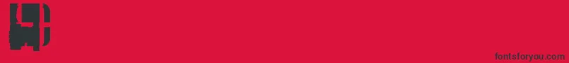 SuncatcherFill Font – Black Fonts on Red Background