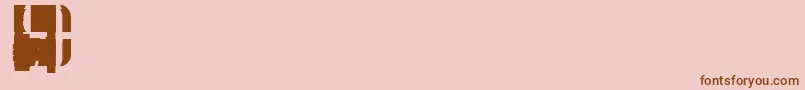 SuncatcherFill Font – Brown Fonts on Pink Background