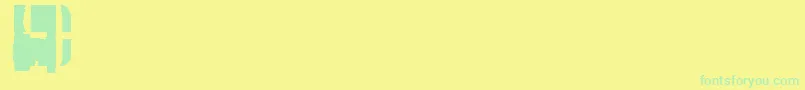 SuncatcherFill Font – Green Fonts on Yellow Background