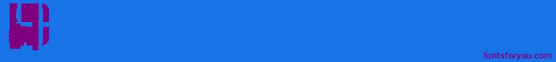 SuncatcherFill Font – Purple Fonts on Blue Background
