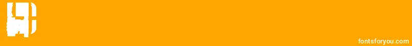 SuncatcherFill Font – White Fonts on Orange Background