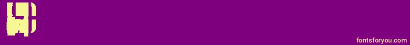SuncatcherFill Font – Yellow Fonts on Purple Background