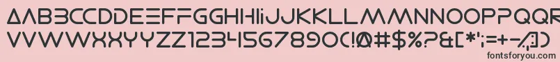 ElectroShackle Font – Black Fonts on Pink Background