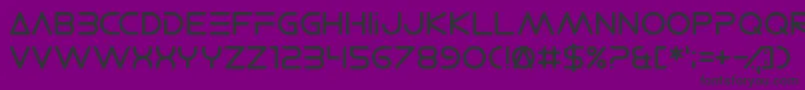 ElectroShackle Font – Black Fonts on Purple Background