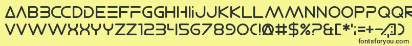 ElectroShackle Font – Black Fonts on Yellow Background