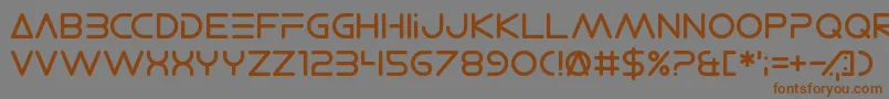 ElectroShackle Font – Brown Fonts on Gray Background