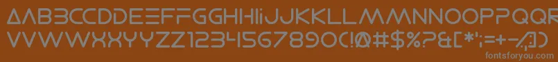 ElectroShackle Font – Gray Fonts on Brown Background
