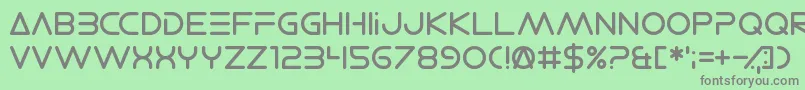 ElectroShackle Font – Gray Fonts on Green Background