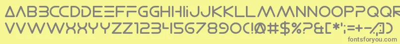 ElectroShackle Font – Gray Fonts on Yellow Background