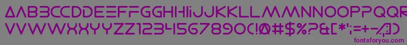 ElectroShackle Font – Purple Fonts on Gray Background