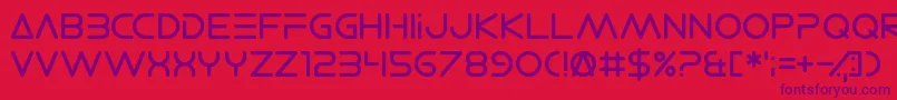 ElectroShackle Font – Purple Fonts on Red Background
