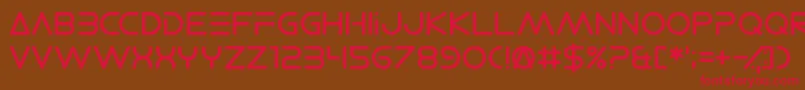 ElectroShackle Font – Red Fonts on Brown Background