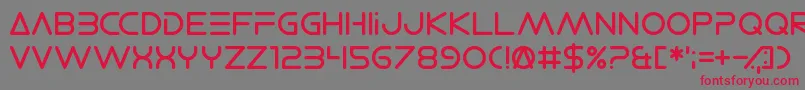 ElectroShackle Font – Red Fonts on Gray Background