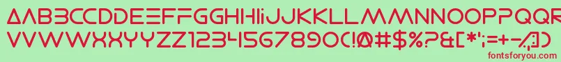 ElectroShackle Font – Red Fonts on Green Background