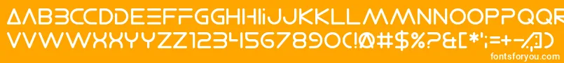 ElectroShackle Font – White Fonts on Orange Background