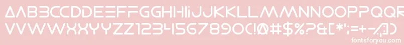 ElectroShackle Font – White Fonts on Pink Background