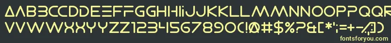 ElectroShackle Font – Yellow Fonts on Black Background