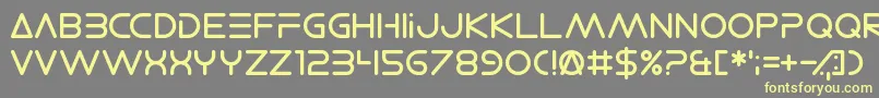 ElectroShackle Font – Yellow Fonts on Gray Background